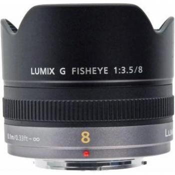Panasonic Lumix G 8mm f/3.5 Fisheye negro