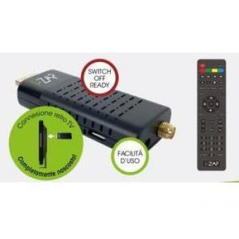 I-ZAP T406 set-top box TV Terrestre HD Nero
