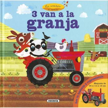 3 van a la granja.
