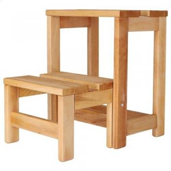 Marchepied Pratique 2 Marches Beige 32x23x40 cm