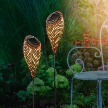 Messina Solar-Gartenstecker 2er Set