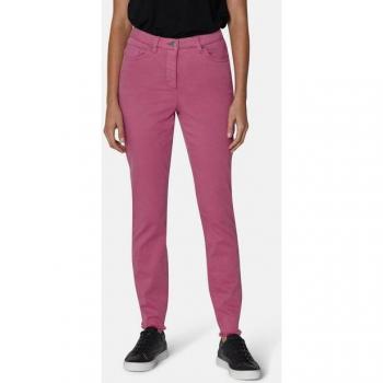 MADELEINE Gerade Jeans mit feinem Fransensaum