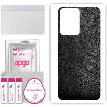 Black Leather Defense Film – Compatible with Vivo Y16