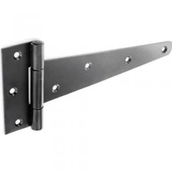 Securit Heavy Black Tee Hinges (Pair) 250mm (10)