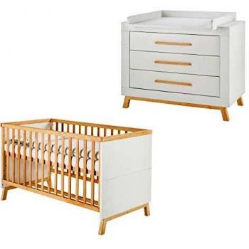 Miami White lettino e fasciatoio set