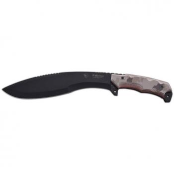 Cuchillo táctico FALCRAN BLACK VERSION J&V con mango Micarta camo desierto pixel árido
