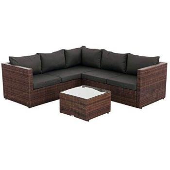 Garten-Sofagegen GENERO – 5 Personen Poly‑Rattan Set