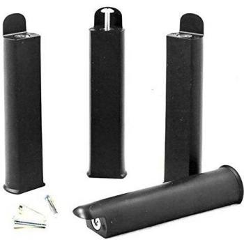 Pieds de meuble 22 cm gris pour cadre à lattes