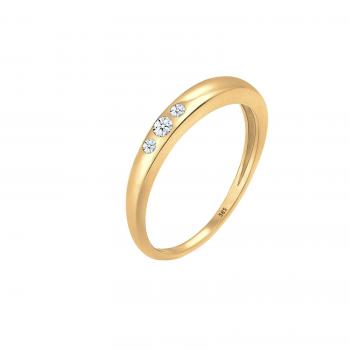 DIAMORE Ring Damen Trio Verlobung 585 Gelbgold mit Diamant