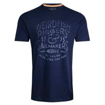 Weird Fish Riggers T-Shirt Dark Blue 4XL