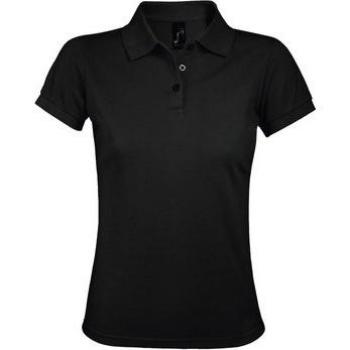 SOLS Luxe Polo Shirt – Zwarte Damesversie