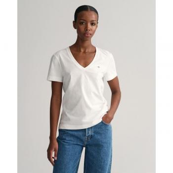 Gant T-Shirt Shield 4200750 Weiß Regular Fit XS female