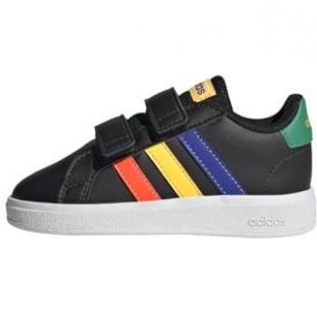 Chaussures Bébé Adidas Grand Court Hook and Loop – Noir/Vert