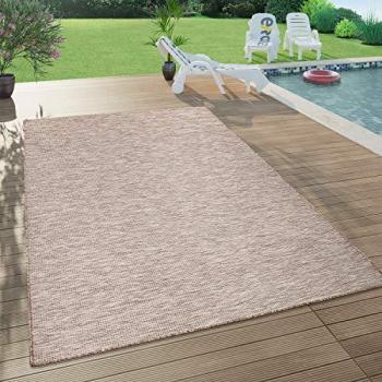 Tapis Extérieur/Intérieur Tissage Plat Beige 120x160 – Paco Home