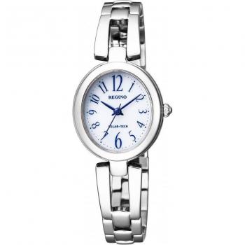 Modelo KP1‑616‑13: Citizen Regno Solartech con Pulsera de Plata para Mujer