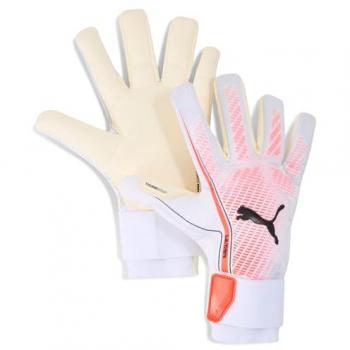 Gants de Portero Puma Ultra Hybrid Blanc/Rouge Éclatant
