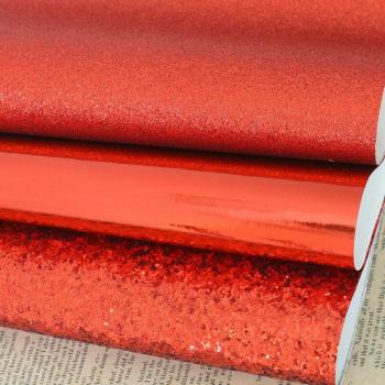 3 PCS Glitter Leather Sheet for Hair Bow Making (21X29CM)