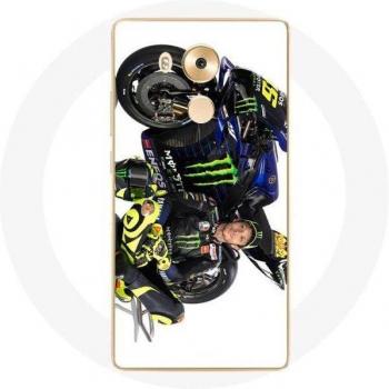 Huawei Mate 8 – Housse Valentino Rossi Pilot Speed, protection souple, fond blanc éclatant