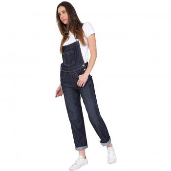 Uskees Ladies' Bib Overalls, Dark Wash – Regular Fit