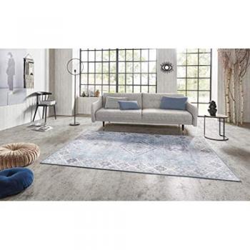 Nouristan Gratia Blue Tufted Rug 80 x 150cm