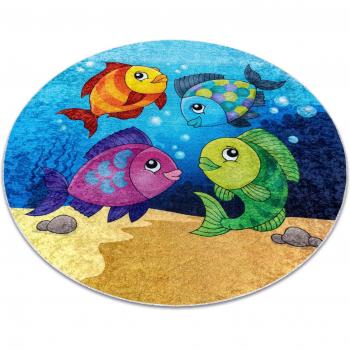 Burbujas Azul Circulo 100 cm