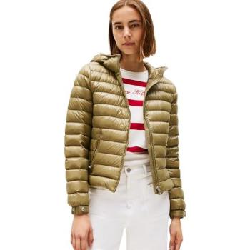 Chaqueta de invierno intermedia Tommy Hilfiger caqui para mujer