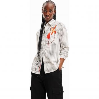 Righe & Fiori Camicia Desigual Bianco XS