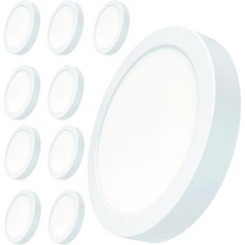 Luz LED para techo de 220 mm, 20 W, 1800 lm, con driver incluido y acabado blanco cálido
