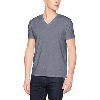 Tommy Jeans Hombre Original Triblend V Neck T-Shirt Sleeveless Green (Black Iris 002) Medium