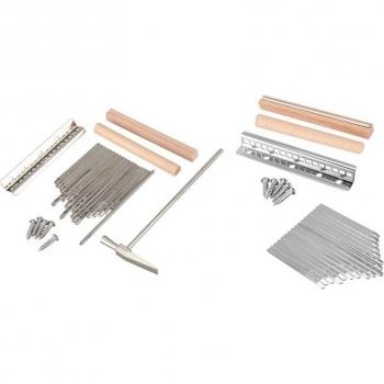 Stahl Kalimba Bausatz mit Brücke und Hammer