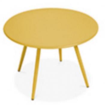 Support circulaire Oviala en Métal Jaune – 0,30 m