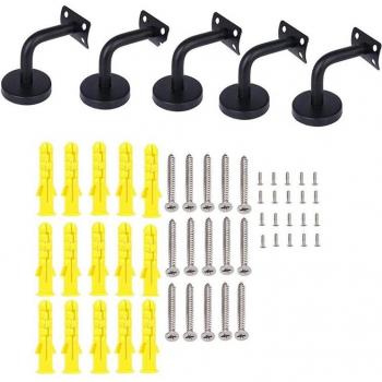 Sturdy Curved Handrail Bracket Set