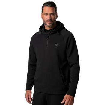 JP1880 Sweat-Troyer mit Kapuze für große Größen, Herren, schwarz, 4XL