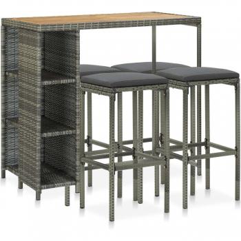 Mueble Patio Elegante Gris Resina 5xCojo