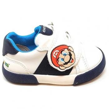 Kids Sneaker „Geox Gisli“ – weiß/marineblau, 26 (Junge)