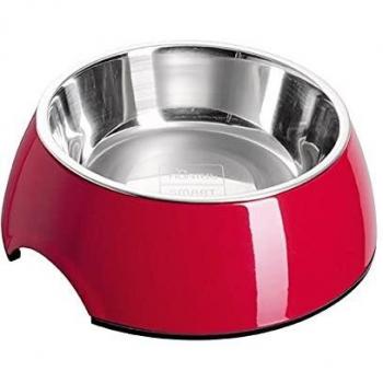 Kattmatskål 2 i 1 Röd 160 ml