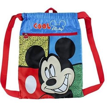 Bolsa de Cuerdas Mickey Mouse Azul con bolsillo
