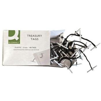 Q-Connect Plastic Treasury Tag Green 51mm (Pack of 100) Ref KF04571