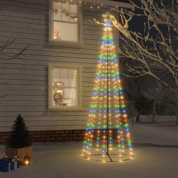 10ft Christmas Star LED Light Up Cone Tree