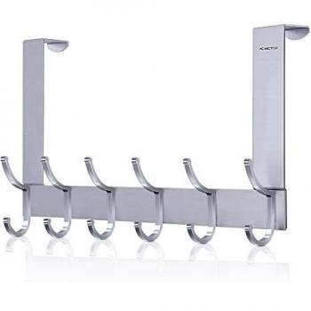 ACMETOP Over Door Hook, Aluminum Door Hanger with Hooks