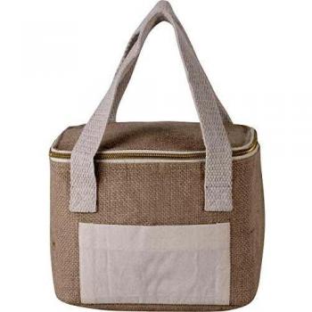 KIMOOD Sac Isotherme Toile de Jute 5L Intérieur Isolant Petite Taille