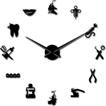 3D Large Wall Clock with Acrylic Finish