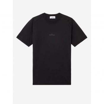 Stone Island Green Reflective Logo Cotton T-Shirt – Male, M