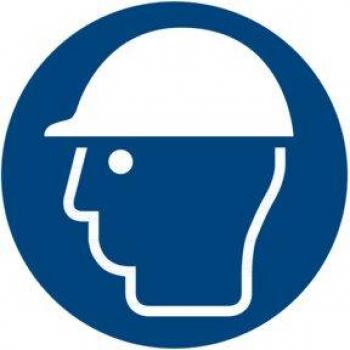 Sécurité casque requis – Indication 02300
