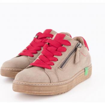 Sneakers donna verde vegan effetto scamosciato 40 larghezza H