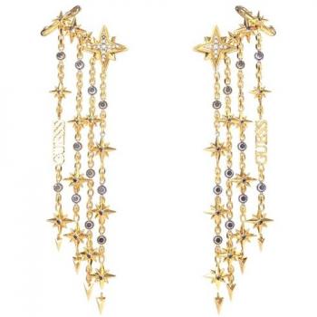 Pendientes Guess JUBE03323JWYGT-U con diseño de estrellas doradas