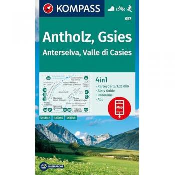 KOMPASS Wanderkarte 057 Antholz, Gsies, Anterselva, Valle di Casies 1:25.000