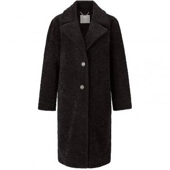 Rich & Royal Eleganter Fellmantel Schwarz Größe 38