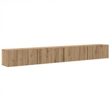 Set TV Komoda Zidne 4 componenti di frassino artigianale 60x30x30 cm
