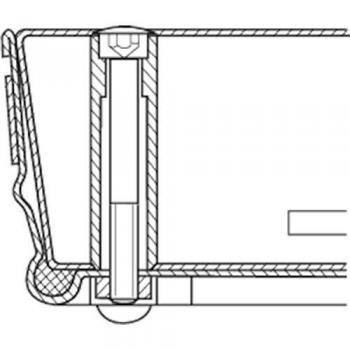 ZARGES Schachtabdeckung Stahl verzinkt 1000 x 1000 mm Außenmaß 1.120 x 1.120 mm